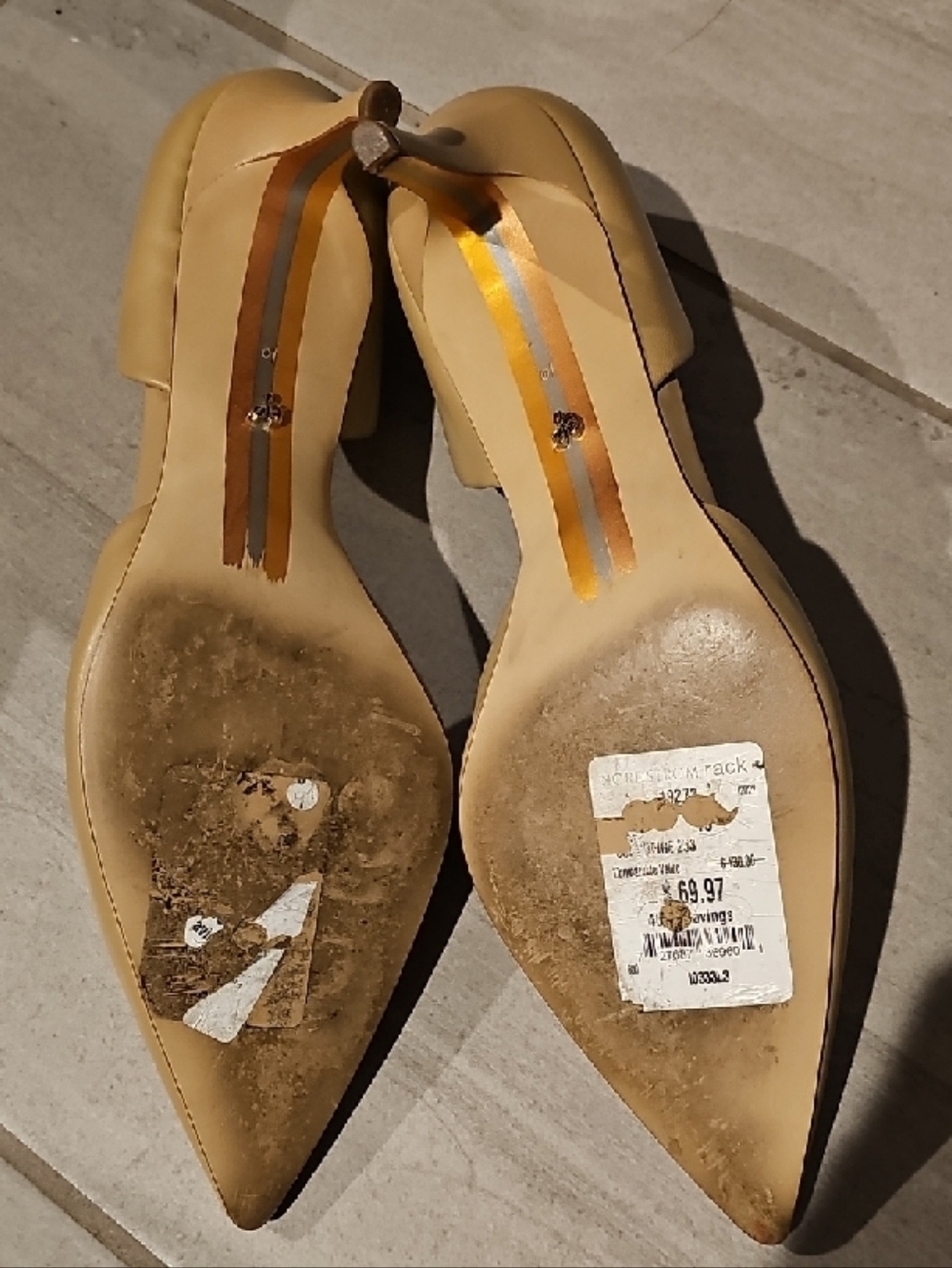 Sam Edelman Jaina Soft BeigePointed-Toe D'Orsay Pumps - Picture 4 of 5